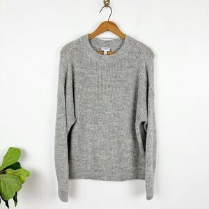 Awake by Vero Moda Gray Crewneck Alpaca Blend Knit Sweater Sz S